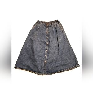 Vintage Jean Wear Denim maxi skirt Large